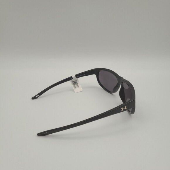 Under Armour Intensity Women's Shiny Black Grey Oval Sunglasses 1732216-002 New - Picture 5 of 9